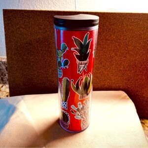 Starbucks red cactus travel thermal cup